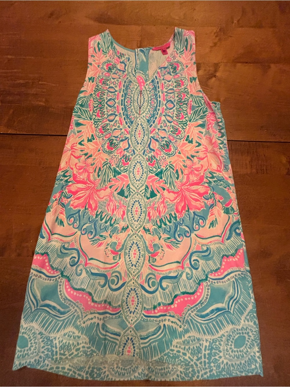 Lilly Pulitzer Pink and Aqua Mini Dress